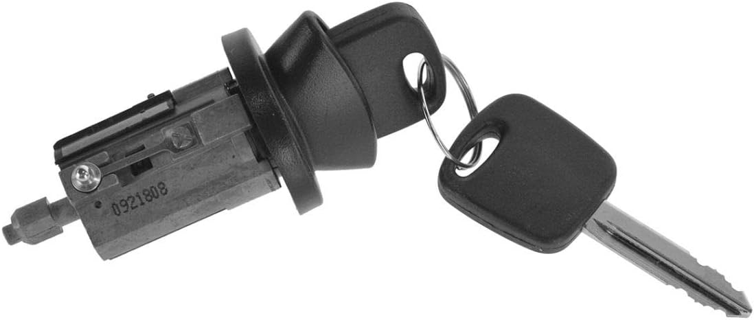 Ignition Lock Cylinder with Key Black Bezel for Ford Lincoln Mercury