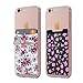 Cardly Wallet | Card and Money Holder for Cell Phone | Sticks On Case (Floral)