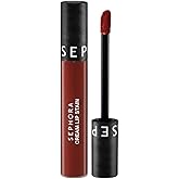 SEPHORA Cream Lip Stain Liquid Matte Lipstick - 25 Coral Sunset (Matte Orange Brown) - 0.16 fl oz / 5 mL