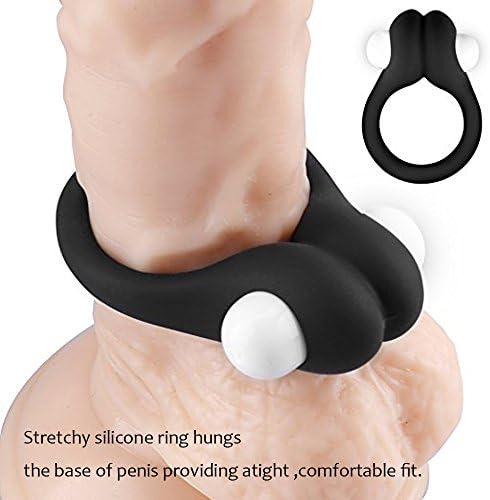Lovearea 4pcs Silicone Set (1 x Vibrating Rings + 3 Ring) Set – Pleasure Enhancing Ring Set - Ring Toys for Men