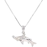 Jewelry Trends Sterling Silver Hammerhead Shark Pendant Necklace 18"