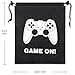 Aresmer Video Game Drawstring Bags Gaming Party Bags for Kids Birthday Party - 12 Pack