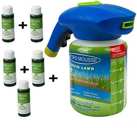 ZaRoing Lawn Sprayer, Seed Liquid, Hydro Seeding System Mousse for Household Grass Care