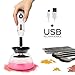 BIBI USB CHARGING Makeup Brush Cleaner and Dryer Machine, Clean in Seconds and Dry with 8 Rubber Holders, 2 Adjustable Speed