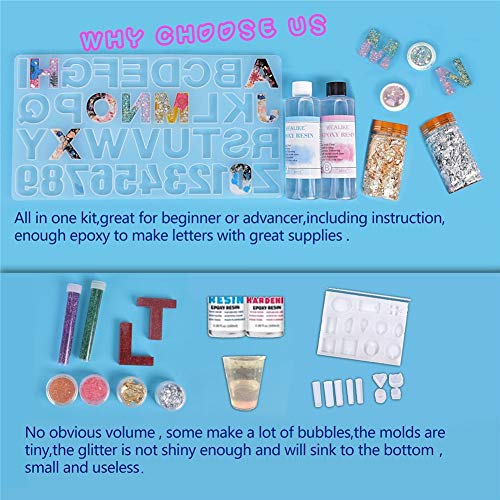 Wealike Pouring Powder Starter Kit, Premium Plaster Compound Water Based, Including 3 Pcs Silicone Molds, 6 Pieces Pigment Ect. Complete Eco Resin