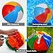 ThinkMax Inflatable Beach Balls, 10 Pack Rainbow Pool Party Balls Water Beach Play Toys