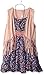 Beautees Girls' Big 2 Piece Suede Vest Over Dress