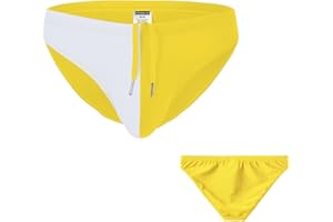 ZONBAILON Mens Bikini Swimming Sexy Swim Briefs Swimsuit Swimwear Stretchy with Adjustable Drawstring