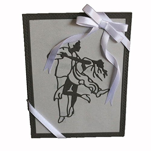 Vanvler Die Cuts for Card Making Scrapbooking Diy Metal Stencils Album Craft (C dance) - Thumbnail 7