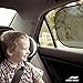 Car Sun Shade (2 Pack) - Universal Static Cling Sunshade for Baby - Protect Your Child or Pet from UV rays! Easy installation without suction cups - 100%