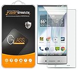 Sharp Aquos Crystal Tempered Glass Screen Protector, Supershieldz Ballistics Glass 0.3mm 9H Hardness Featuring Anti-Scratch, Anti-Fingerprint, Bubble Free -Crystal Clear - Retail Packaging