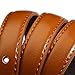 Set of 5 HBY Women Metal Fashion Skinny Leather Belt Elastic belt solid color
