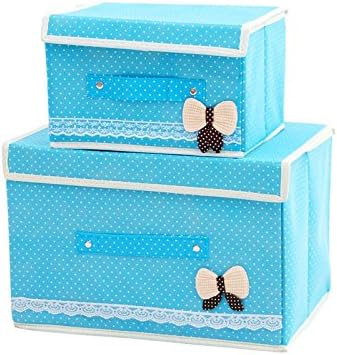 Foldable Storage containers with lids-KYW Heavy Duty Clothes Toys Fabric Storage Boxes-2packs For Home,Kitchen,Bedroom,2000+ Instagram Likes,24 -Hours Customer Support.30-Day,2-Years Warranty(green)
