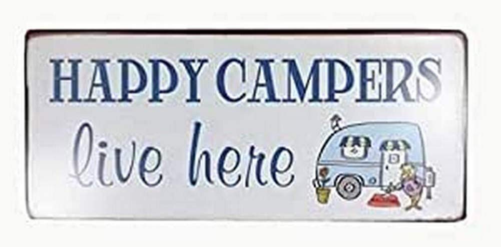Sign - Happy campers live here