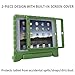 HDE Case for iPad Air 2 - Kids Shockproof Bumper Hard Cover Handle Stand with Built in Screen Protector for Apple iPad Air 2-2014 Release 2nd Generation (Green)