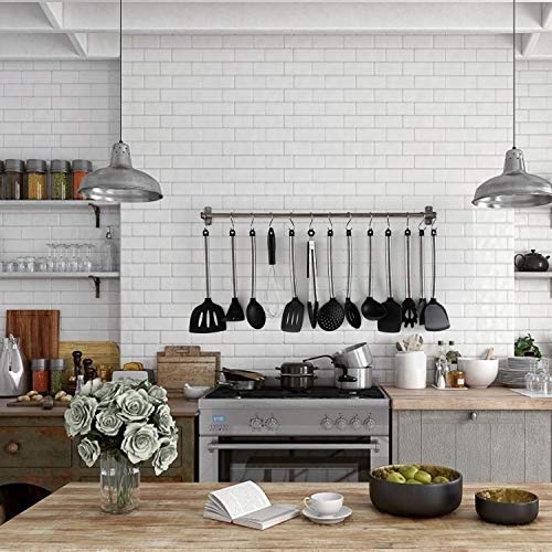 Silicone Cooking Utensil Set, 13 Piece Kitchen Utensils Sets with Stainless Steel Handle, Non stick Heat Resistant Easy to Clean and Store