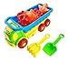 Beach Toys Deluxe Playset for Kids - 7 pieces Large Dump Truck Sand Shovel Set (Assorted Colors)