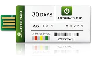 FRESHLIANCE FOCUS ON FRESH AND SAFE LIFE ONLY Freshliance 100packs USB Temperature Data Logger Recorder 129600 Points High Accuracy Cover 30days Single Trip Cold Chain Fresh Tag 1