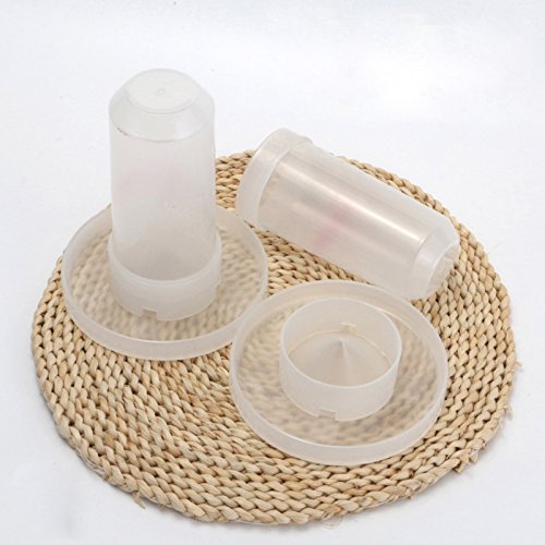 Bird Feeder Waterer, Bird Hamster Small Animal Feeder, Round Pet Water Bowl for Guinea pig Budgerigar Canary Cockatiel Finch Parakeet Food Container By Old Tjikko (water+feeder)