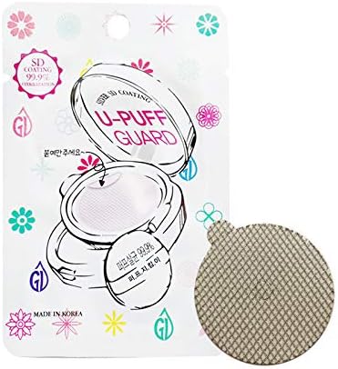 Amazon ファンデパフの雑菌が気になる U パフガード 1枚入り 丸型 銀ナノコーティング パフ用シート ナノ銀 皮脂汚れ メイク汚れ クッションファンデーション 防臭 シンビ メイク用スポンジ パフ 通販