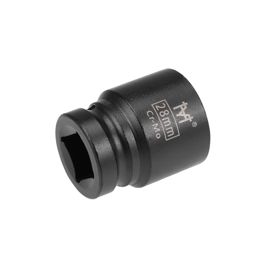 sourcing map 3/4-Inch Drive by 28mm Shallow Impact Socket, Cr-Mo Alloy Steel, 6-Point, Metric