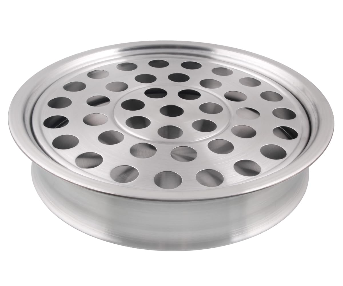 Mayur Exports Holy Communion Cup Tray Stackable Stainless Steel Tray with 40-Hole Disk, Portable Holy Communion Trays for Churches- Satin Matte Finish