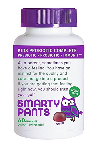 Smarty Pants Gummy - Kids Probiotic - Grape - 60 ct (Pack of 2)