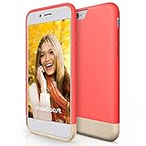 iPhone 6 Case, Maxboost [Vibrance Series] Protective Slider Case for Apple iPhone 6 (4.7) [Lifetime Warranty] SOFT-Interior Scratch Protection with Vibrant Trendy Color - Italian Rose / Champagne Gold