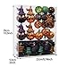 Valery Madelyn 24ct Shatterproof Halloween Ball Ornaments Naughty Halloween Pumpkin and Spider Decorations, Themed with Halloween Wreath (Not Included)