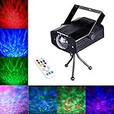 DuaFire Laser Lights, 7 Colors Led Stage Party Light Projector, Strobe Water Ripples Lighting for Wedding, Home Karaoke, Club, Bar, Disco and DJ