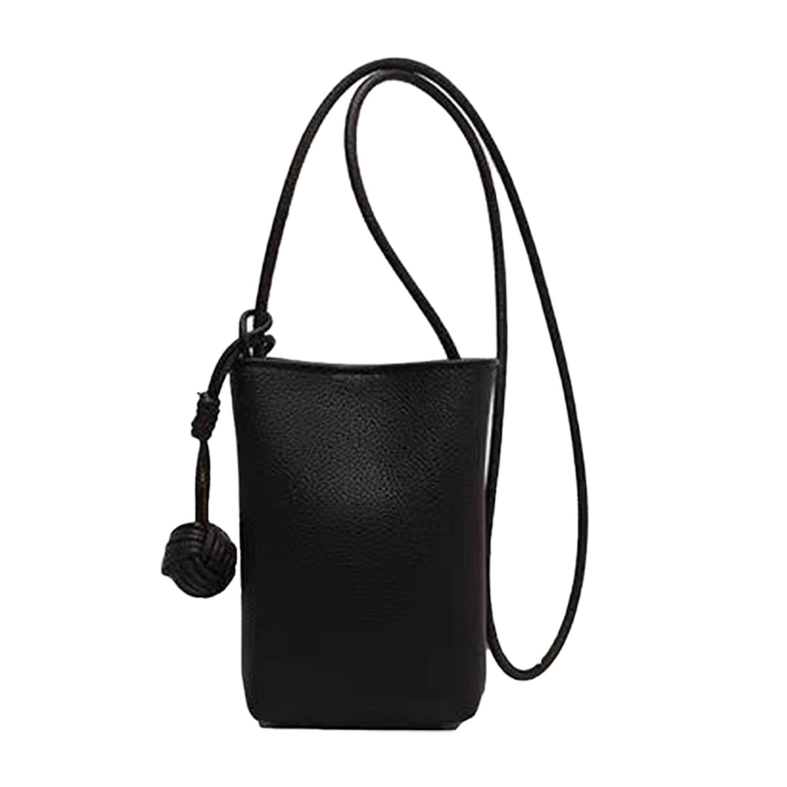 Shoulder Bag,Mini Crossbody Bag Cell Phone Shoulder Bag PU Leather Small Crossbody Purse Cute Travel Cell Phone Purse Crossing Body Bag Purses for Women(Black)