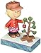 Peanuts by Jim Shore Charlie Brown with Christmas Tree Stone Resin Figurine, 5”