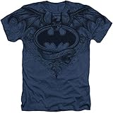 Batman Dark Knight Winged Logo DC Comics Sublimated Adult Heather T-Shirt Tee