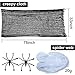 Boao 9 Piece Halloween White Spider Web and Black Creepy Cloth with 4 Pcs Plastic Spiders 78 x 33 Inches Halloween Spooky Decoration Set for Party Supplies House Outdoor Yard Doorways Decor