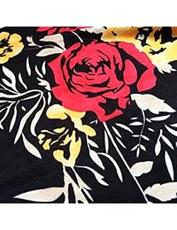 Vestido de verano sin mangas con estampado floral casual, longitud de la rodilla