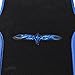 BDK A Set of 4 Universal Fit Plush Carpet with Vinyl Trim Floor Mats For Cars Truck SUV - Universal Fit (Blue)