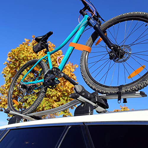 BougeRV 4 PCs 30'' Bike Rack Straps Bicycle Wheel Stabilizer Adjustable