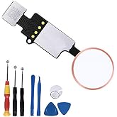 D-FLIFE Home Button Replacement for iPhone 7 7Plus 8 8Plus, Home Button Touch ID Main Key Flex Cable Assembly Replacement with Repair Tools for iPhone 7 7P 8 8P (Rose Gold)