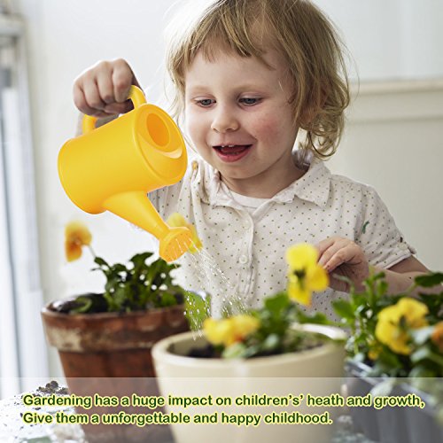 FITNATE Green Kids Garden Tools Set,6 PCS Garden Tools Including Watering Can, Shovel, Rake, Fork, Children Gardening Gloves And Garden Tote Bag, All In One Set