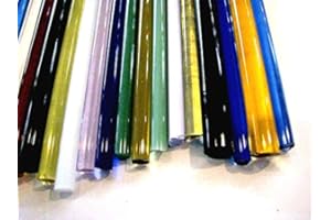 Devardi Glass Boro Rods, COE 33, Mixed Colors, 3 lbs borosilicate solid rods