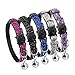 Beirui 5 Set Christmas Nylon Bling Dog Kitten Cat Adjustable Breakaway Collar with Bells - Sparkling Quick Release Safe Buckle Cat Collar - Glitter Puppy ID Collar - X-Small Neck for 7-10.5