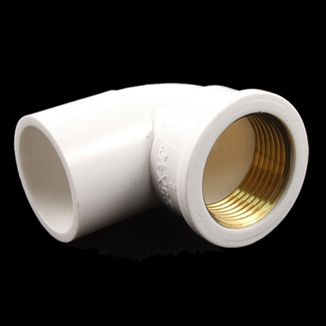 Sourcingmap 3/4" Brass Female Thread x 25mm PVC Slip 90 Degree Pipe Elbow Connector