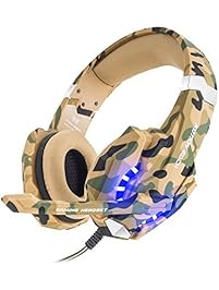 BENGOO G9600 Stereo Gaming Headset for PS4 PC Xbox One Controller, Noise Cancelling Over Ear Headphones with Mic, LED Light, Bass Surround, Soft Memory Earmuffs for Laptop Mac Nintendo Switch Games