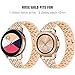 Supoix Compatible for Samsung Galaxy Watch 42mm Band, 20mm Crystal Rhinestone Diamond Metal Smartwatch Replacement Jewelry Bracelet for Galaxy Watch 42mm/Active 40mm-Rose Gold