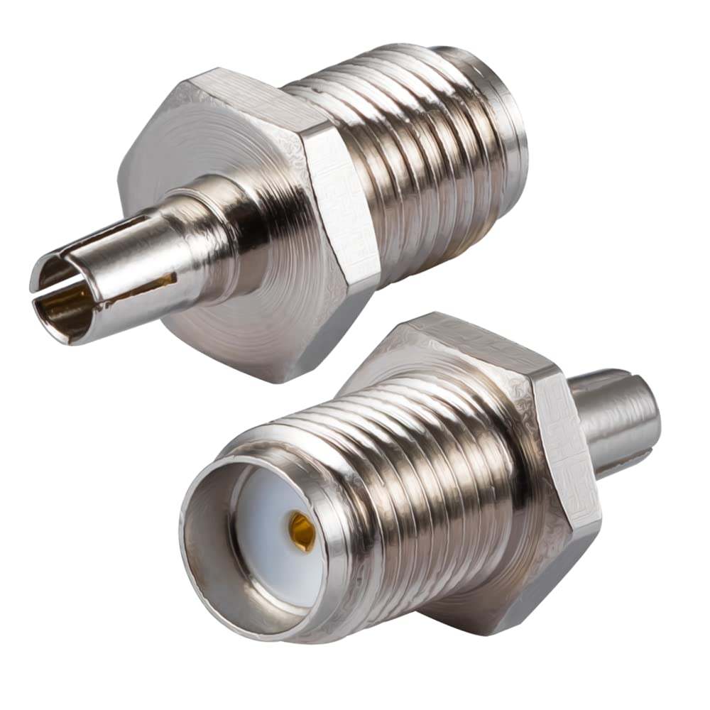 Vecys 2PCS SMA Female to CRC9 Male Adapter 2G 3G 4G Antenna Adapter Compatible with Antenna Router
