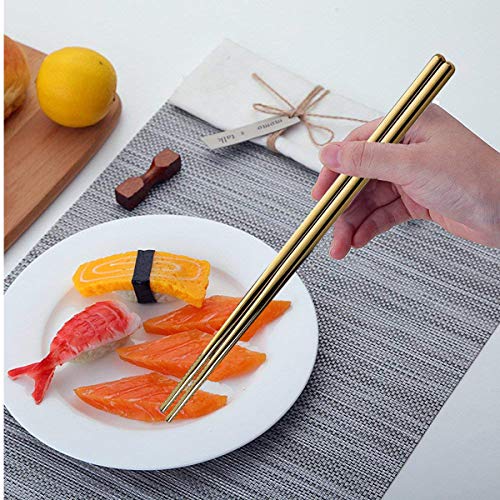 Travel flatware set with Case Stainless Steel silverware Tableware Set,Include Knife/Fork/Spoon/Straw (Portable Gold) - Thumbnail 6