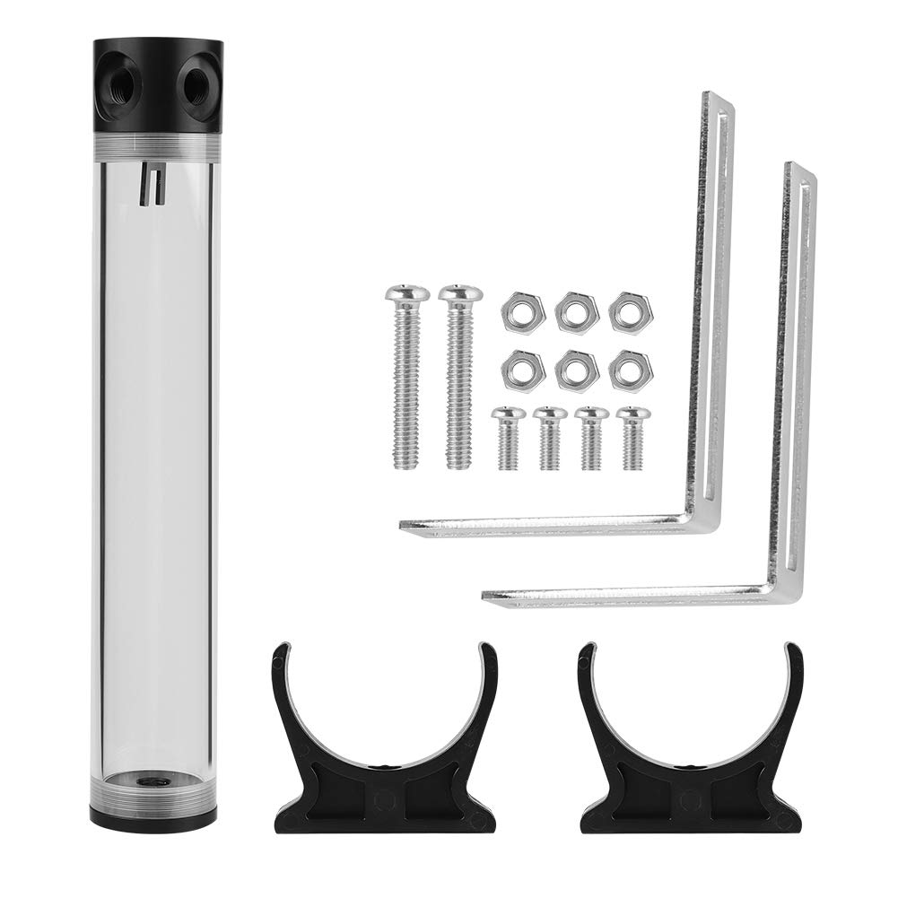 300mm * 50mm Computer Water Cooling PC Tank,Reservoir Water Cooling Cylinder,G1/4 Acrylic Computer DIY Water Pump, Faster Heat Dissipation and Good Heat Resistance, 190mm/240mm/300mm/400mm Optional