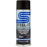 Steel-It 1012D Polyurethane, Industrial Paint Coatings, Weldable, Easy to Apply - Black (1 Pack)