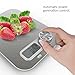 Homgeek Digital Kitchen Scale, Battery Free Multifunction 11lb/5kg, Food Scale Stainless Steel with Large LCD Display
