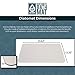 Diatomat Diatomite Stone Bath and Shower Mat by, Non Slip Mat with Diatomaceous Earth Antibacterial Super Absorbent Fast Drying for Bathroom Shower Floor, Promotes Safety for Children and Elderly